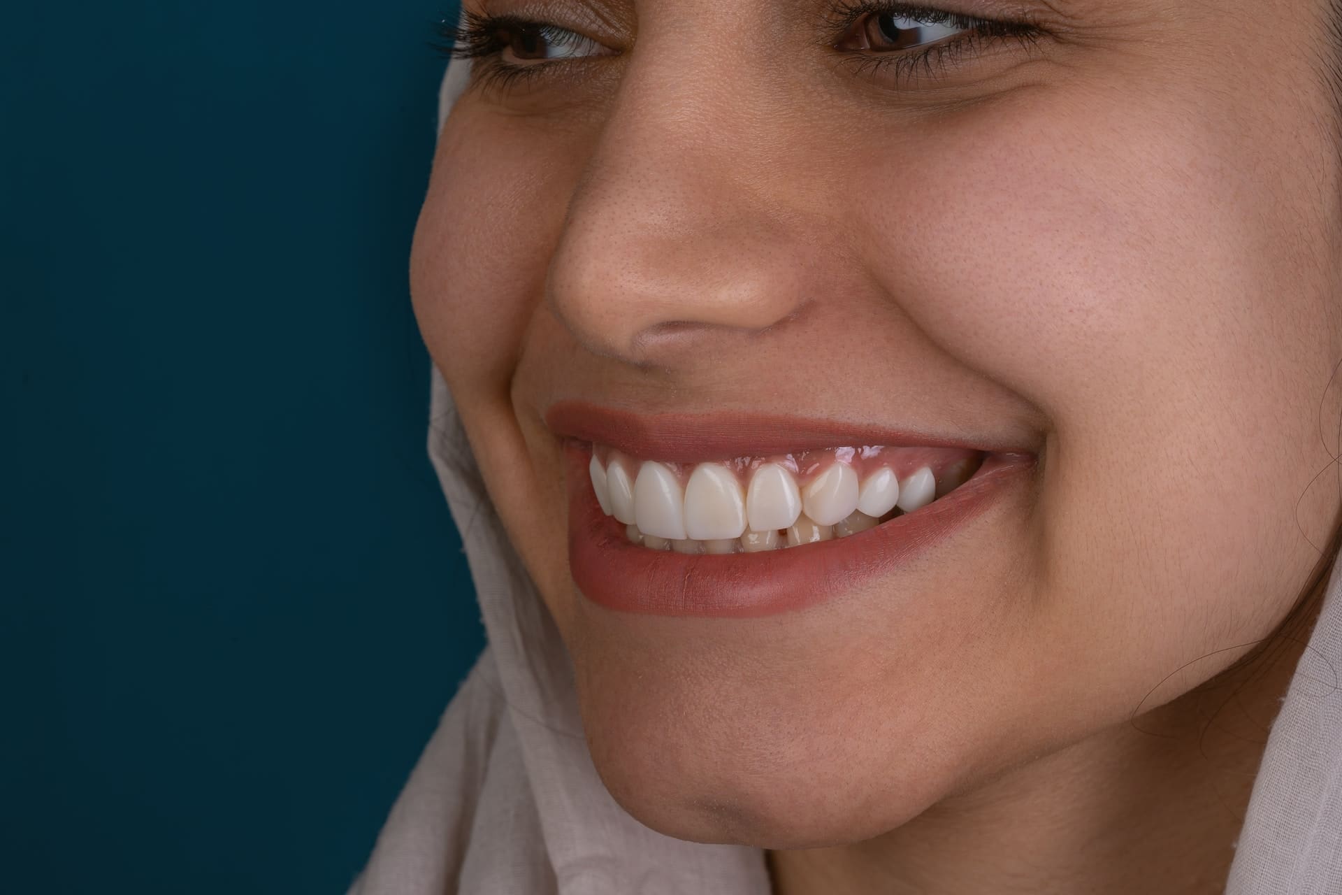 woman smiling